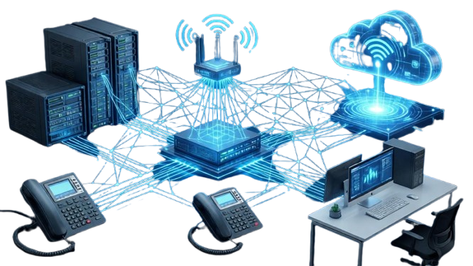 Business network support and infrastructure services in Huffman TX